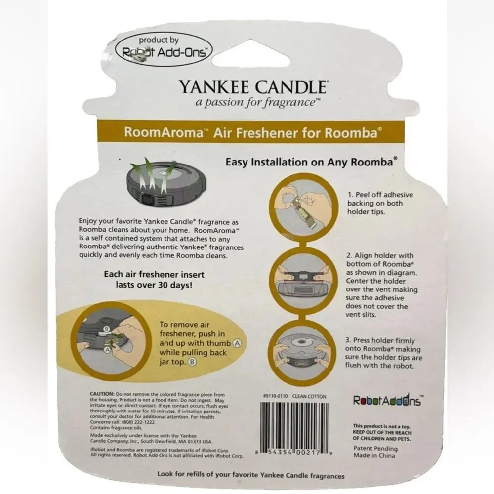 Yankee Candle ScentPlug Clean Cotton Starter Kit 5 Refills Air Freshener NEW